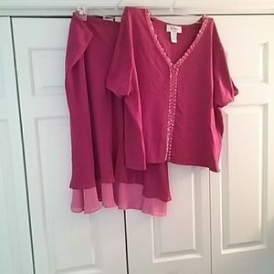 Summer sweater and skirt set